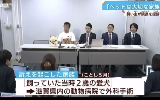 提訴に関する記者会見の様子（報道映像より）